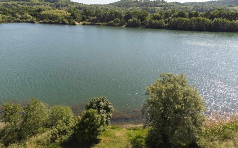 vue drone poste 2 etang du tronc du chene cap nature