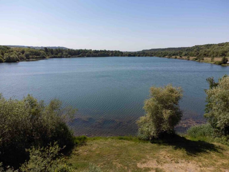 vue drone poste 9 étang du tronc du chêne cap nature