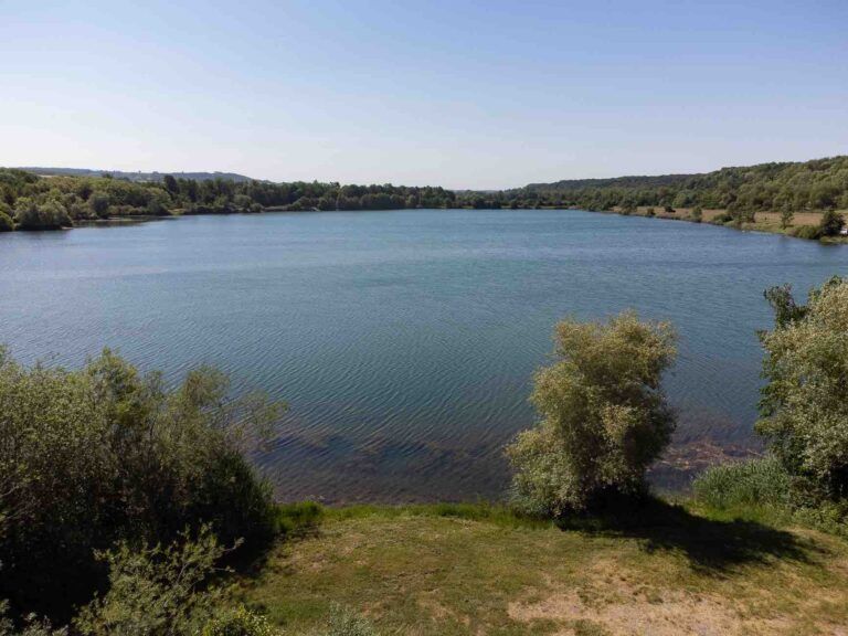 vue drone poste 9 étang du tronc du chêne cap nature